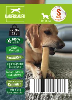 Dauerkauer 60-72 g - Gr. S - Käseknochen-Kauspass