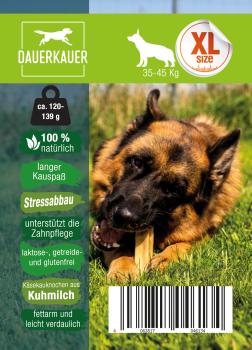 Dauerkauer 120-139 g - Gr. XL - Käseknochen-Kauspass