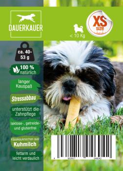 Dauerkauer 40-53 g - Gr. XS -  Käseknochen-Kauspaß