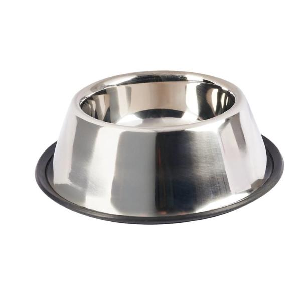 Rutschfester Fressnapf / Futternapf / Wassernapf aus Edelstahl - 1000 ml