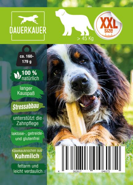 Dauerkauer 160-179 g - Gr. XXL - Käseknochen-Kauspass