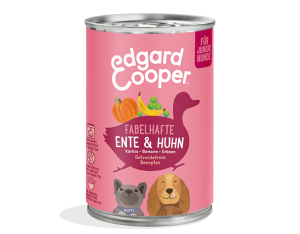 Edgard Cooper - Fabelhafte Ente & Huhn - für Junior Hunde