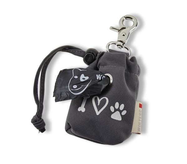Wolters Poopy Bag Holder - dunkelgrau Aufbewahrung für Kotbeutel unterwegs