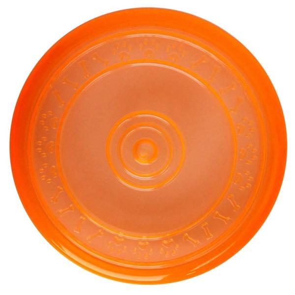 Hundespielzeug Wurfscheibe - Anti-Bite Flying Disc - leuchtendes orange
